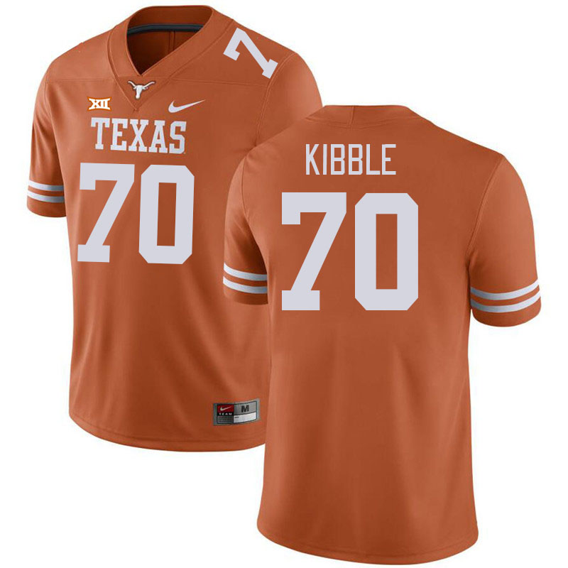 Men #70 Nate Kibble Texas Longhorns College Football Jerseys Stitched-Orange